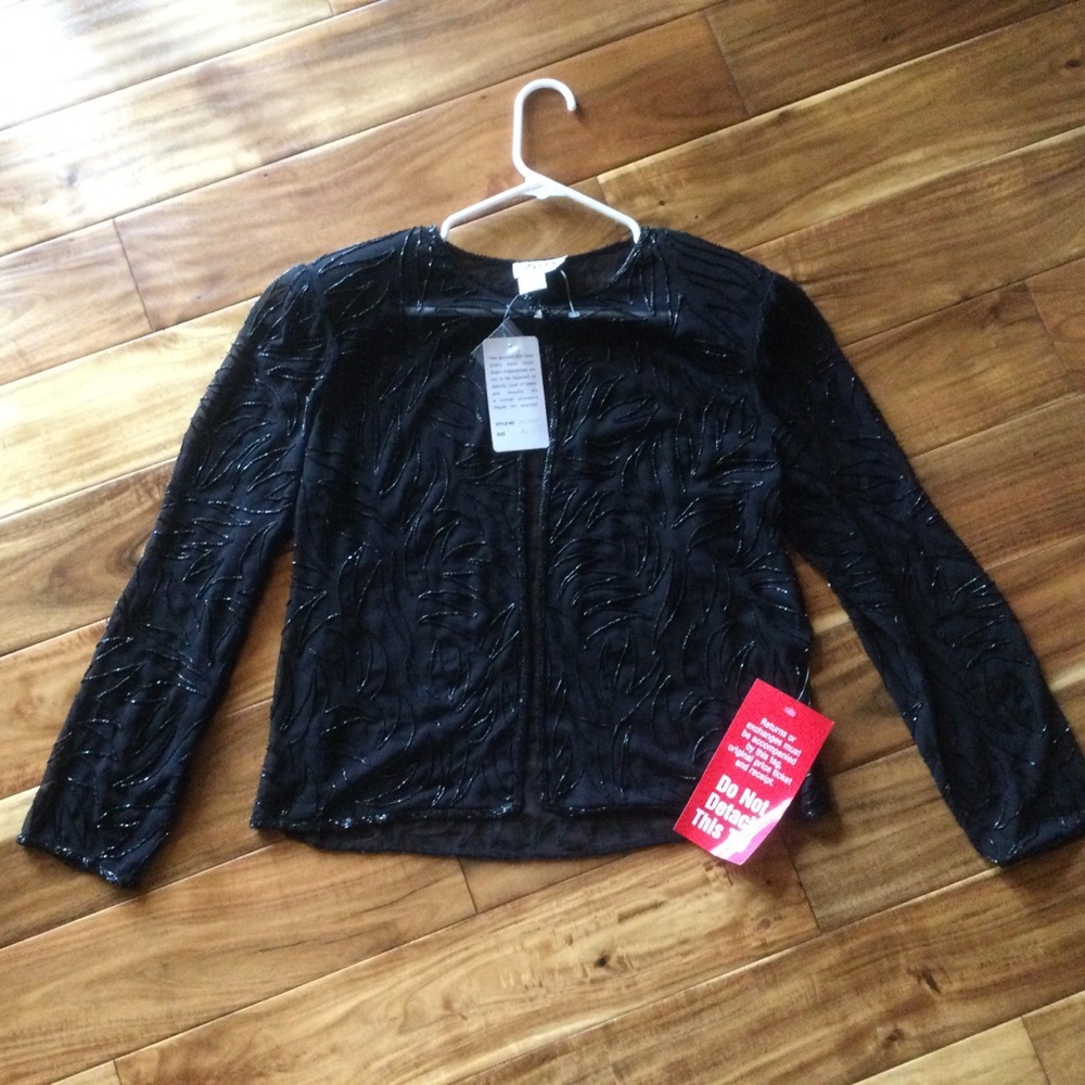 ✔️ JMD Formal Sheer Beaded Jacket Size PL